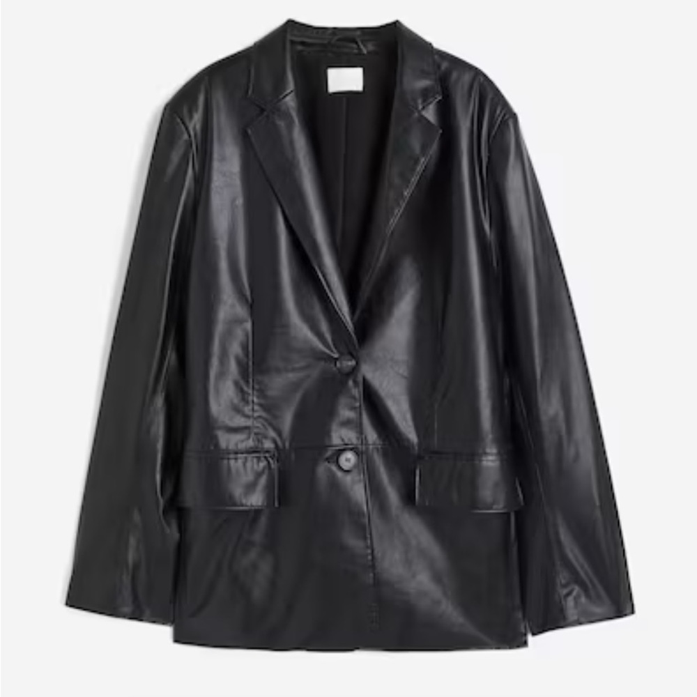H&M Oversized Coated Jacket - Picture 4 of 5
